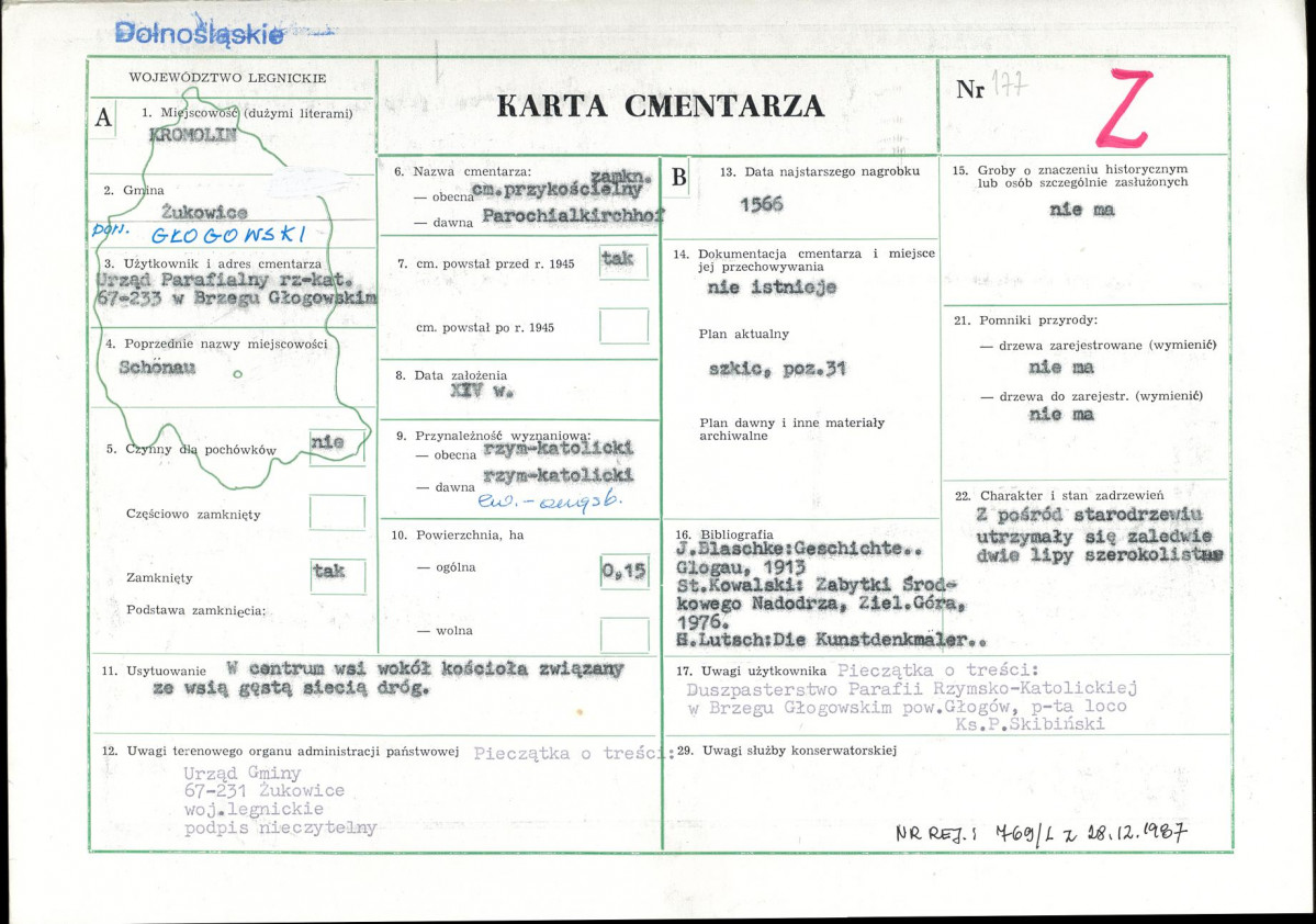 Karta cmentarza, skan nr 1