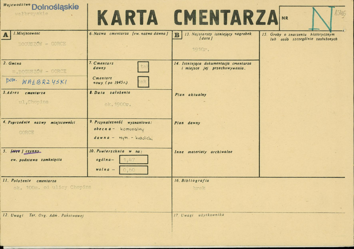 Karta cmentarza, skan nr 1