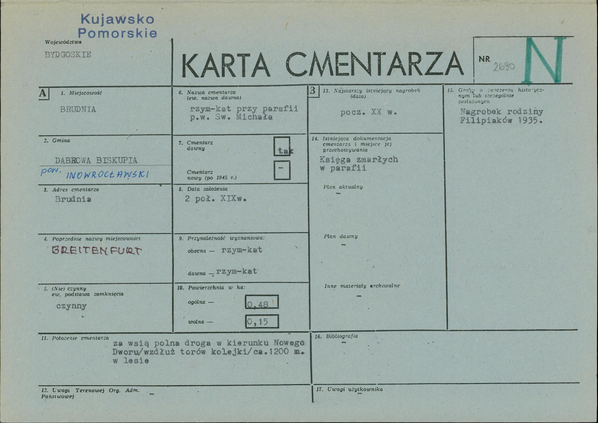 Karta cmentarza, skan nr 1