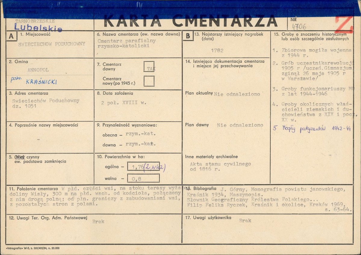 Karta cmentarza, skan nr 1