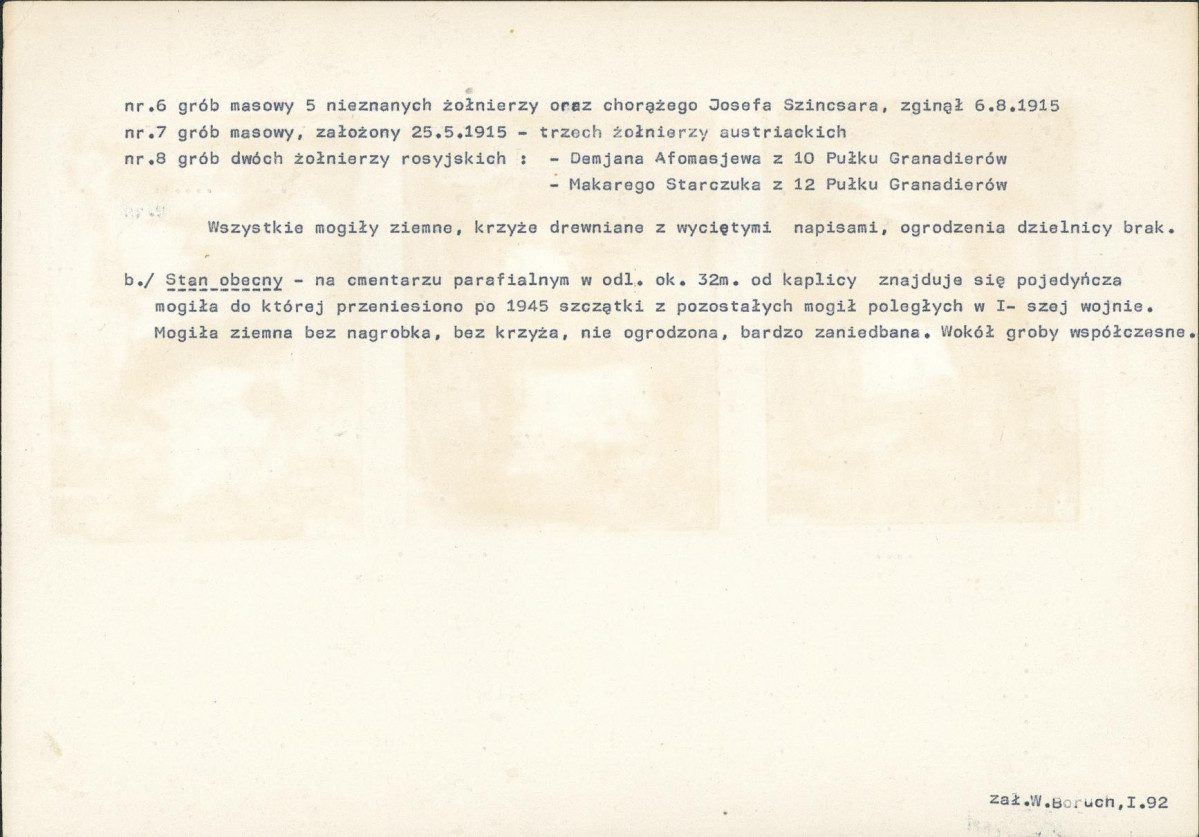 Karta cmentarza, skan nr 6