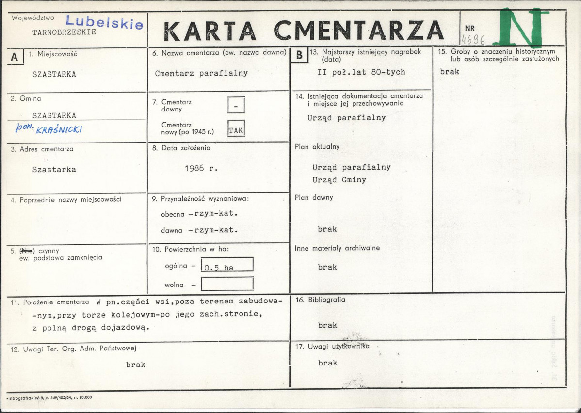 Karta cmentarza, skan nr 1