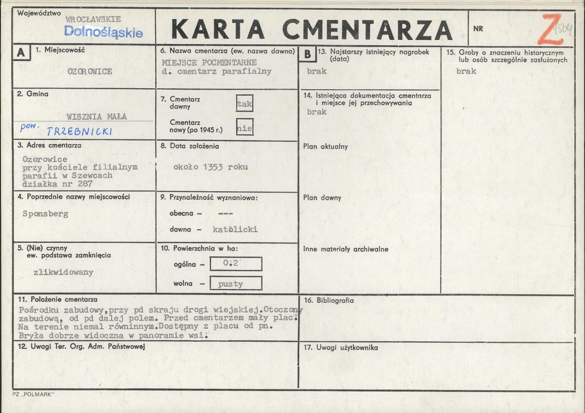 Karta cmentarza, skan nr 1