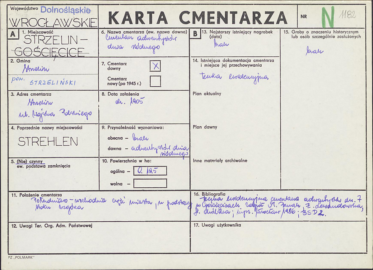 Karta cmentarza, skan nr 1