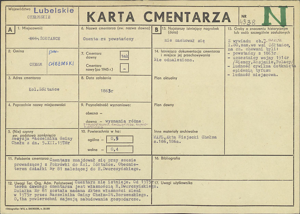 Karta cmentarza, skan nr 1