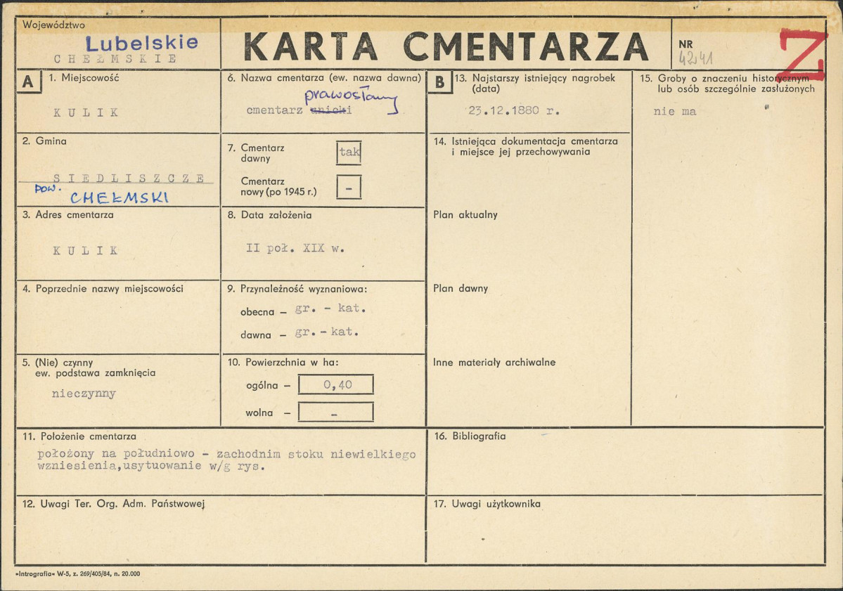 Karta cmentarza, skan nr 1