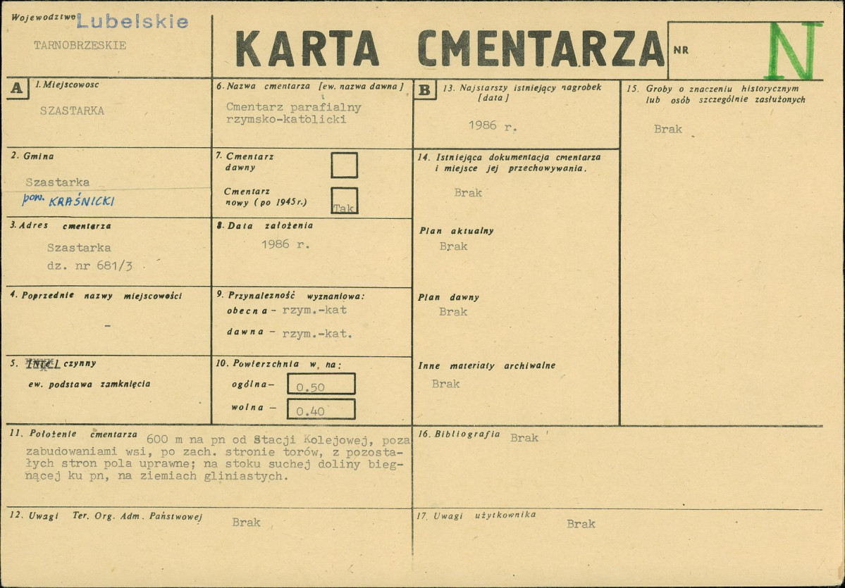 Karta cmentarza, skan nr 1