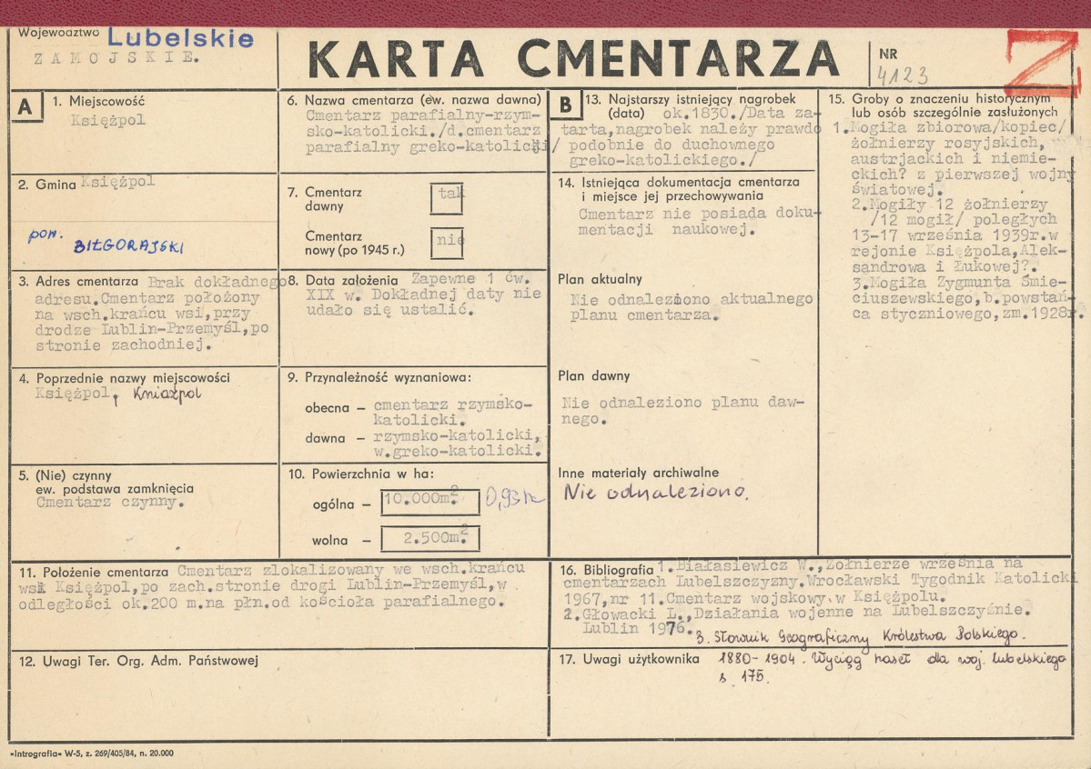 Karta cmentarza, skan nr 1