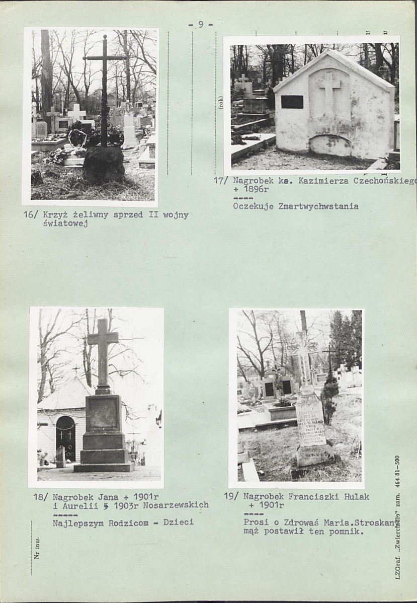 Karta cmentarza, skan nr 16