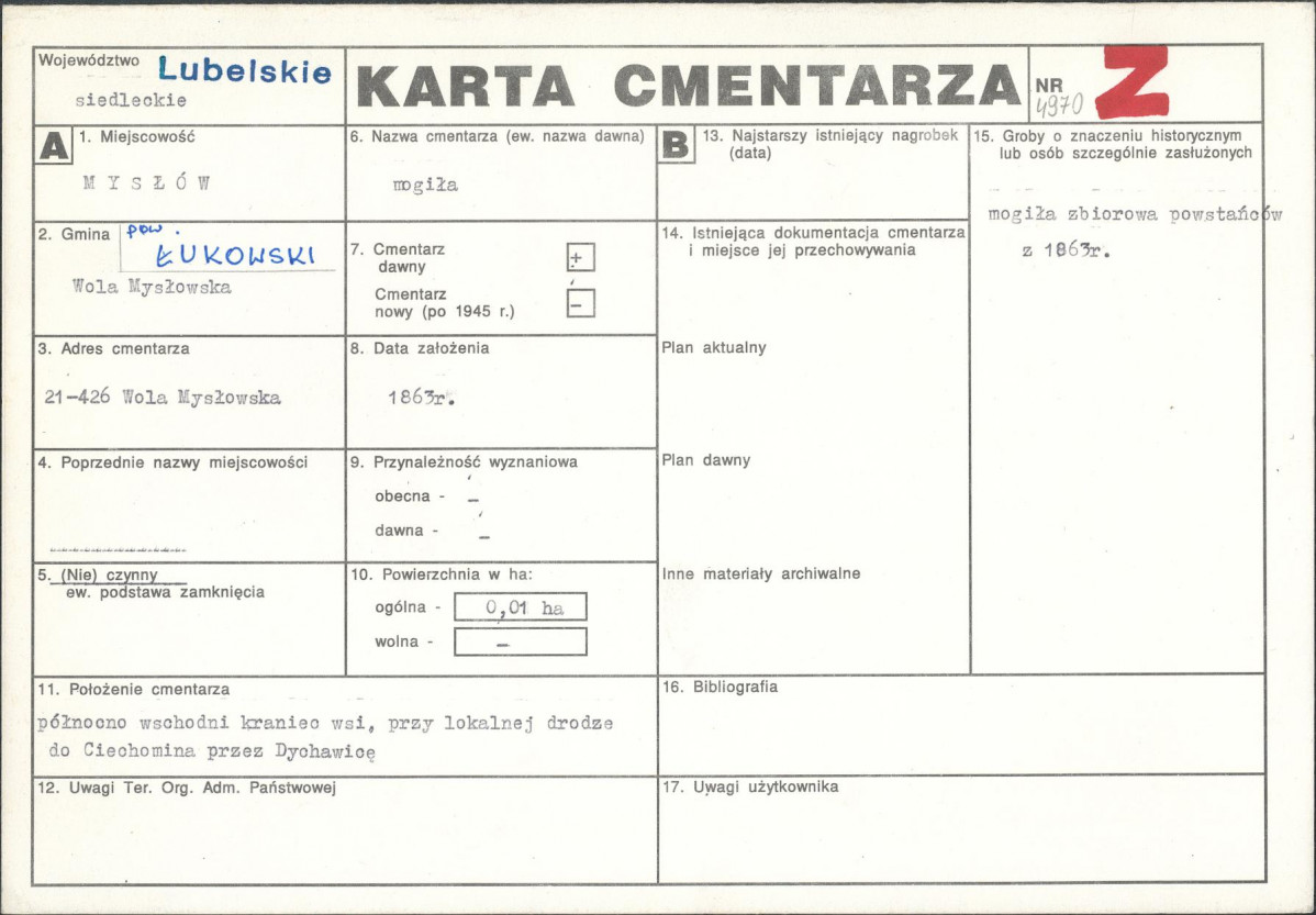 Karta cmentarza, skan nr 1