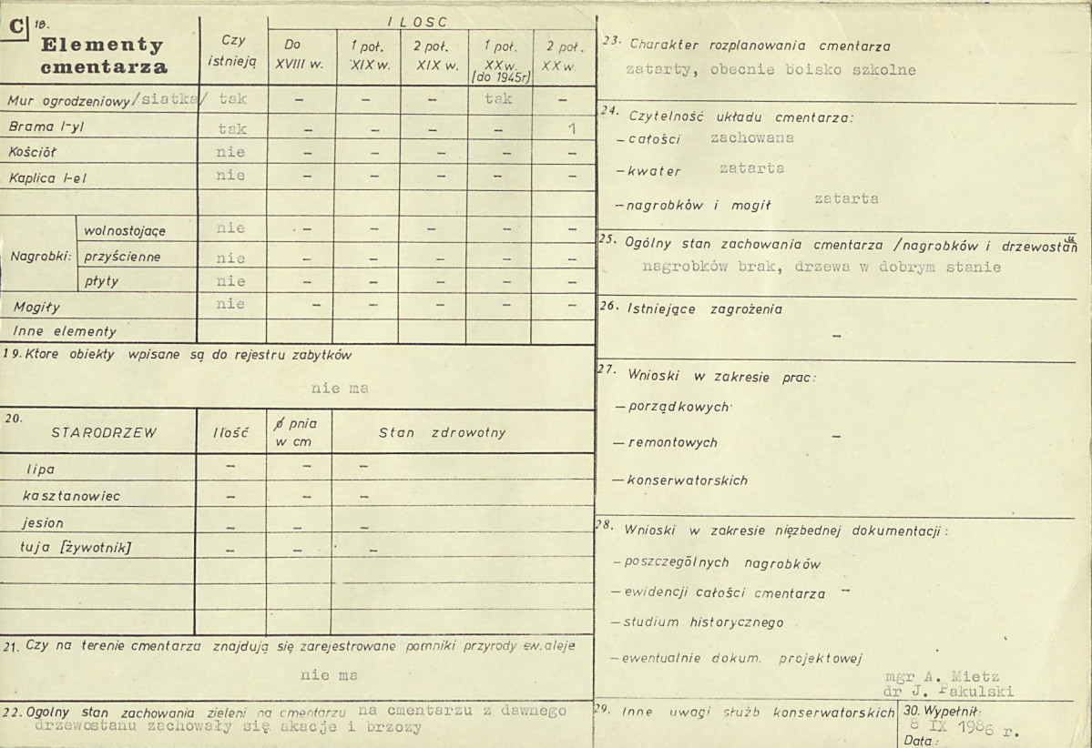 KC - Karta cmentarza, skan nr 6