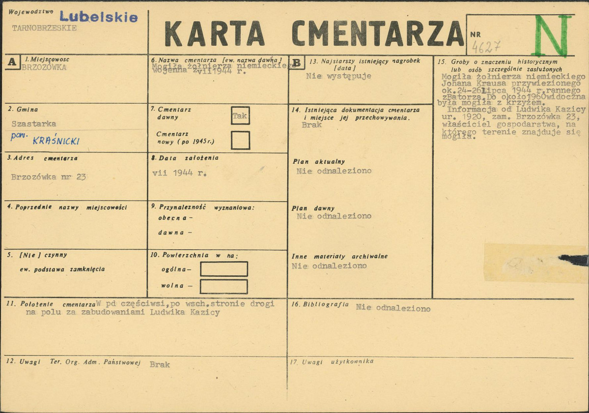 Karta cmentarza, skan nr 1