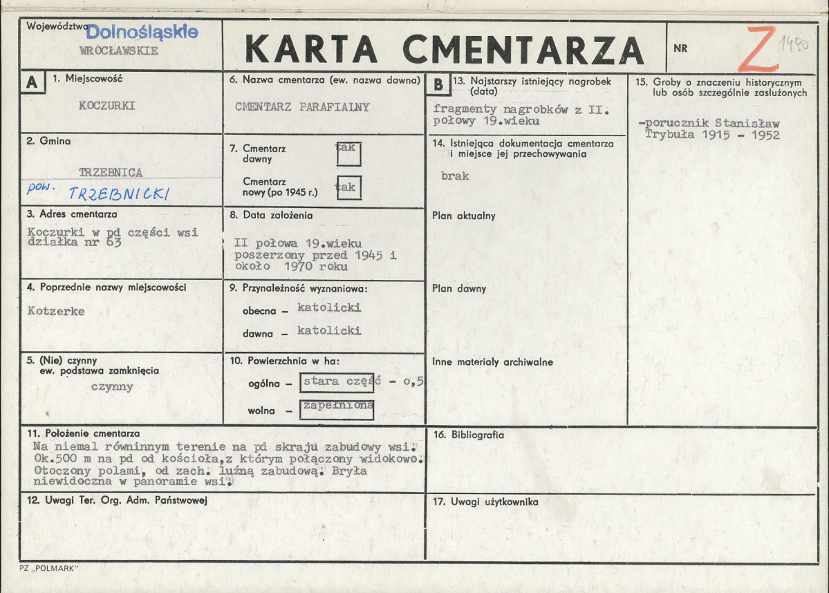Karta cmentarza, skan nr 1