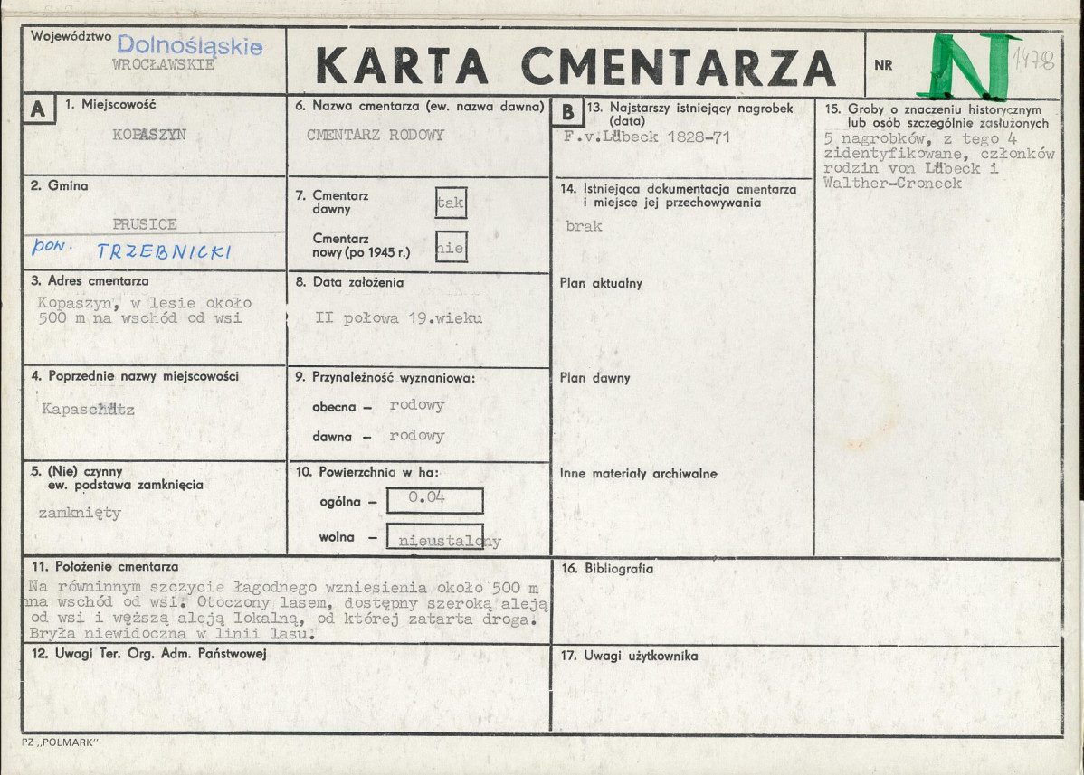 Karta cmentarza, skan nr 1
