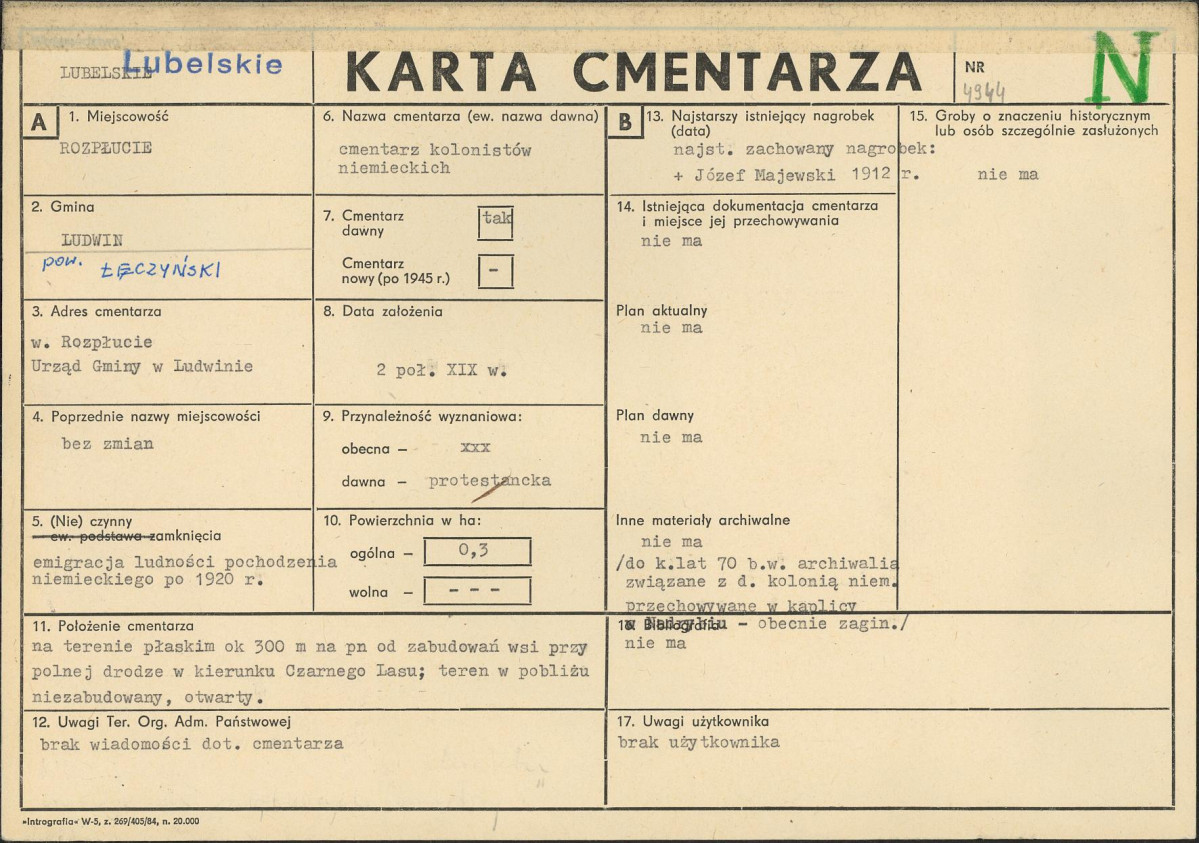Karta cmentarza, skan nr 1