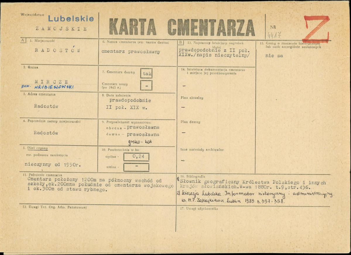 Karta cmentarza, skan nr 1