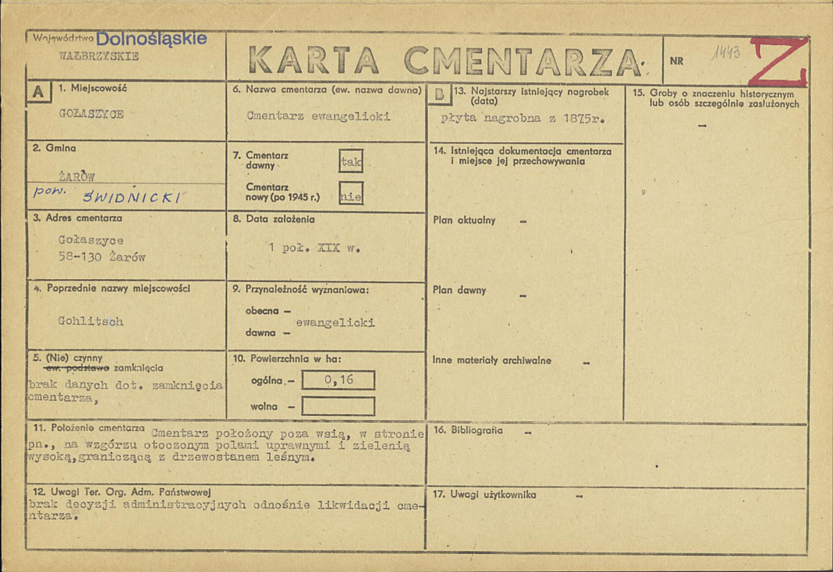 Karta cmentarza, skan nr 1