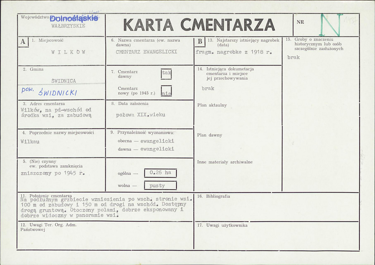 Karta cmentarza, skan nr 1