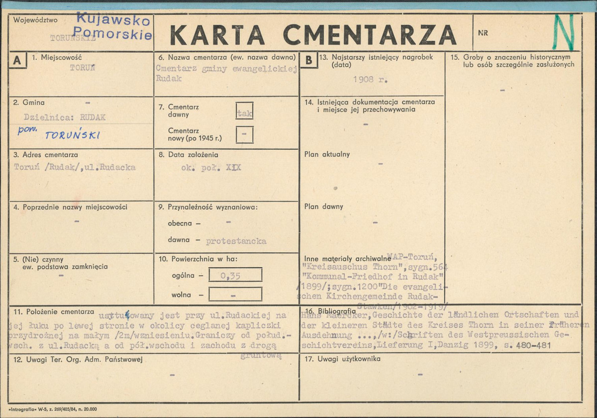 Karta cmentarza, skan nr 1