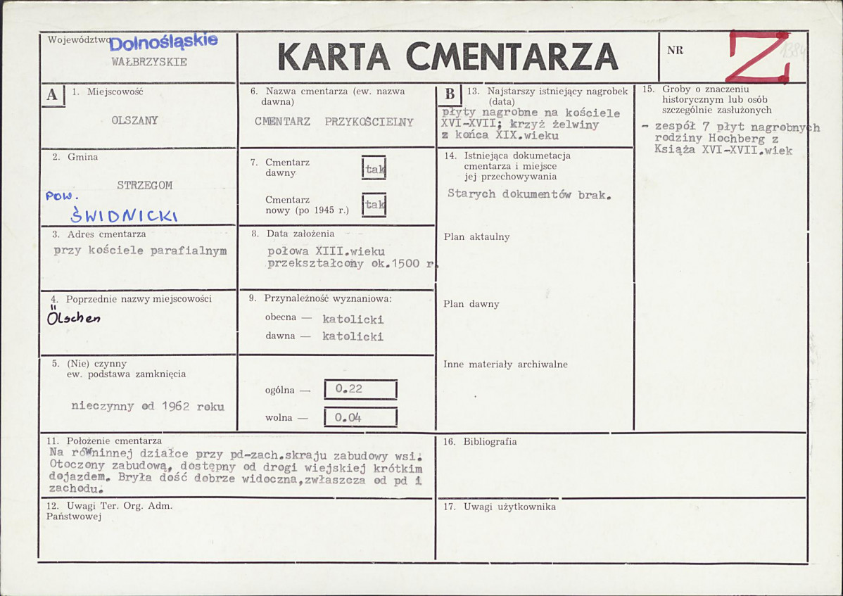 Karta cmentarza, skan nr 1