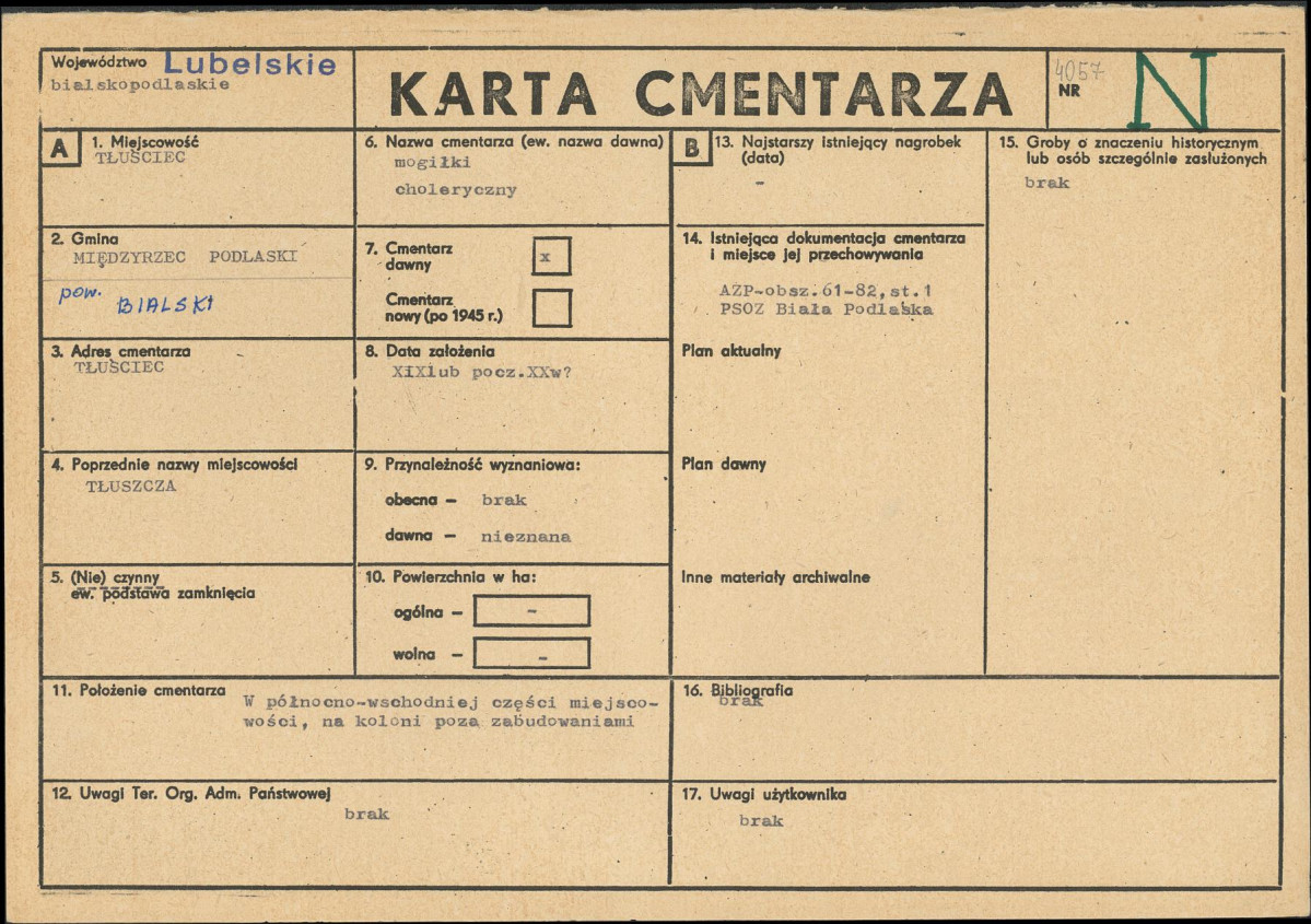 Karta cmentarza, skan nr 1