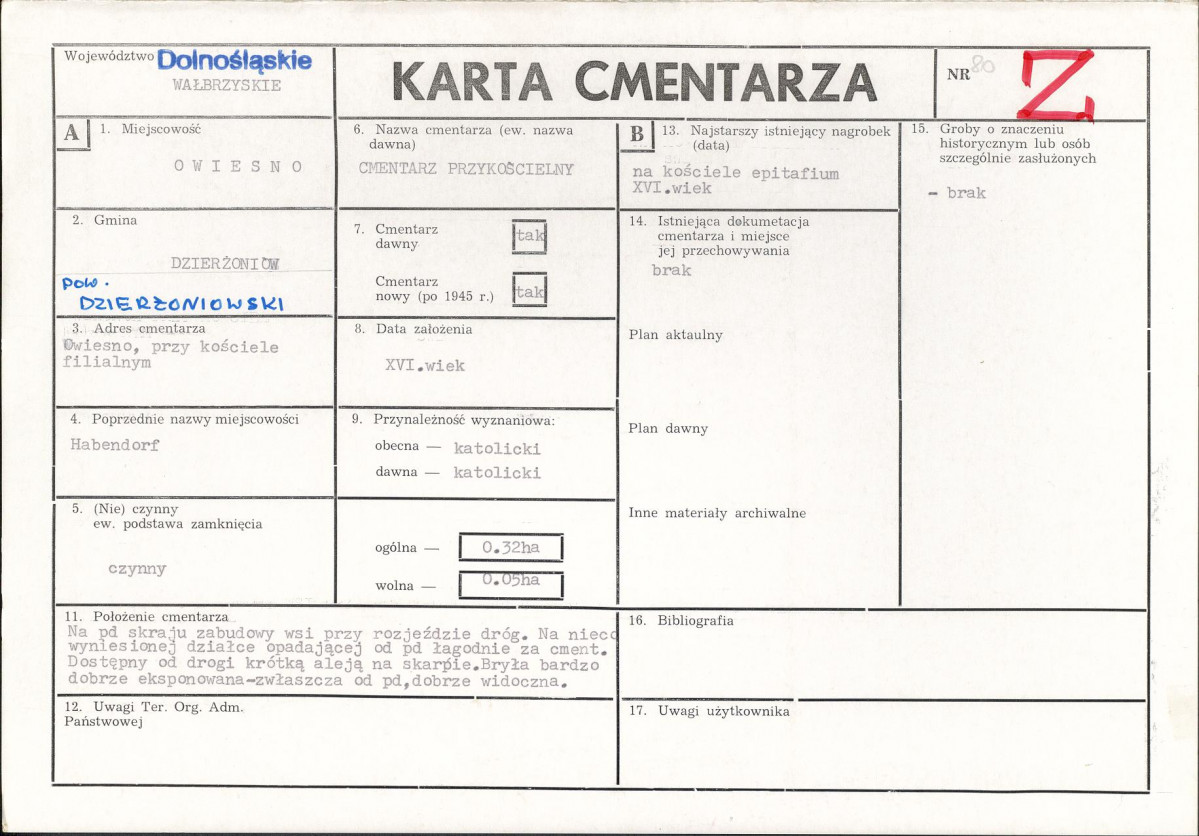 Karta cmentarza, skan nr 1