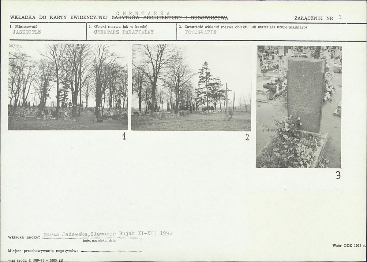 KC - Karta cmentarza, skan nr 6