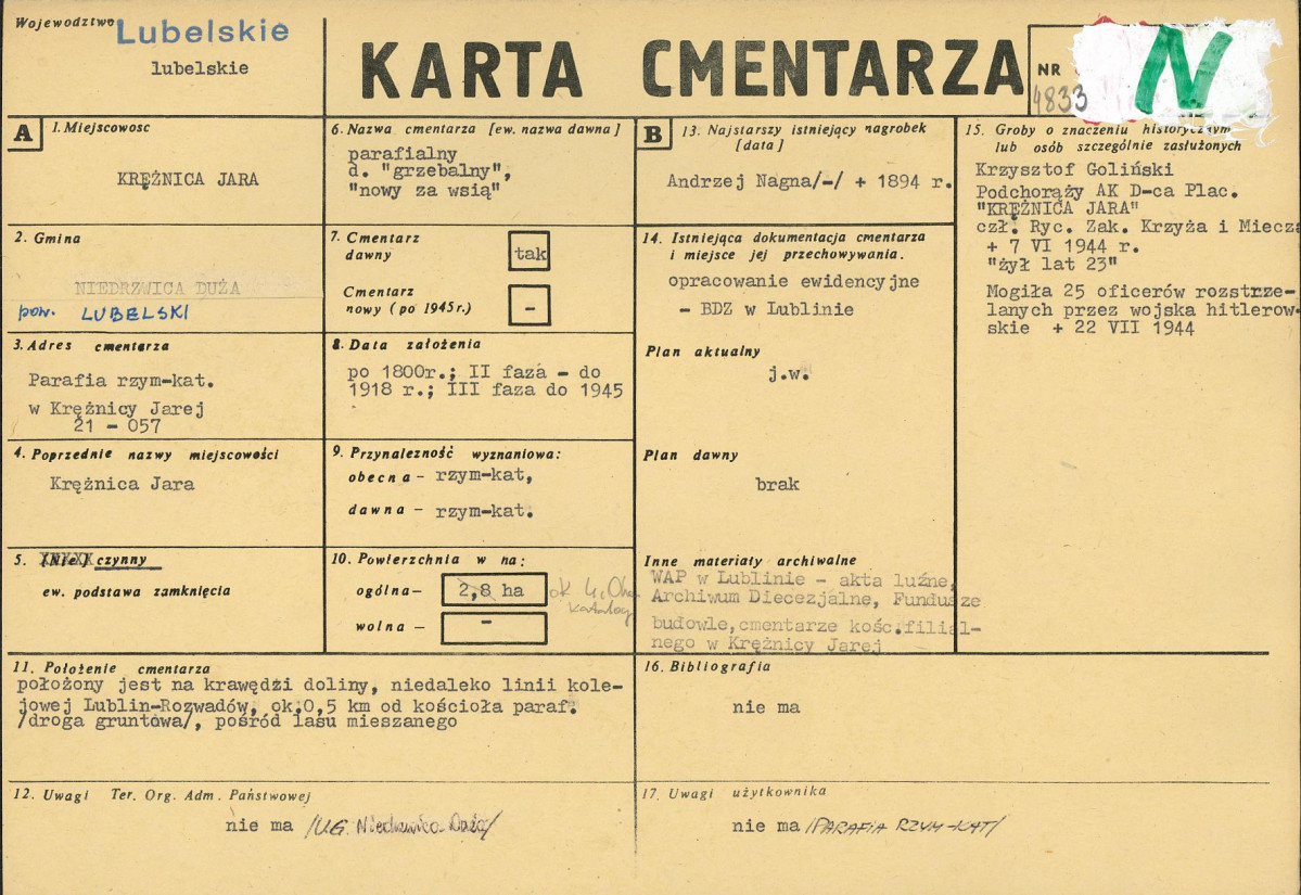 Karta cmentarza, skan nr 1