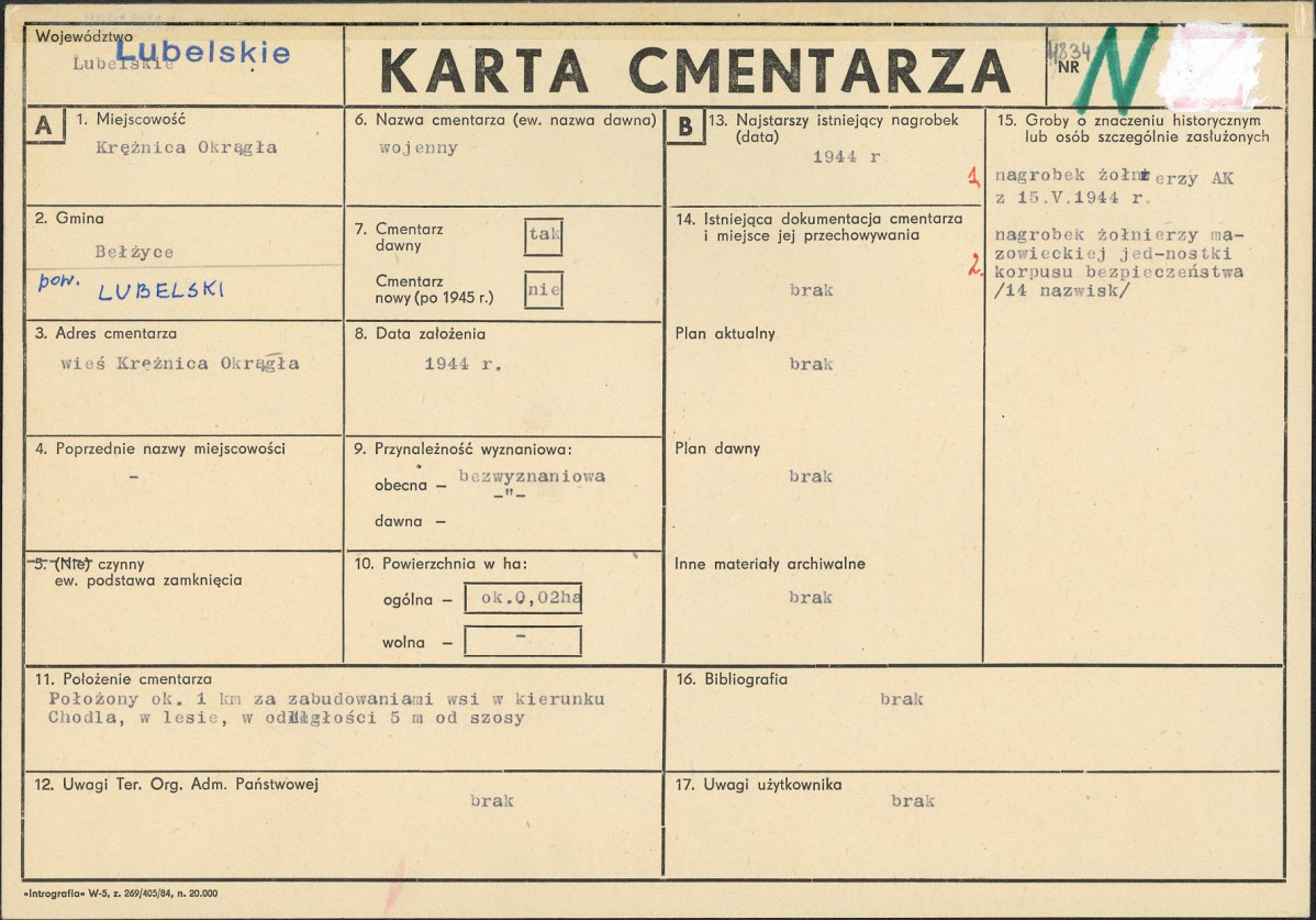 Karta cmentarza, skan nr 1
