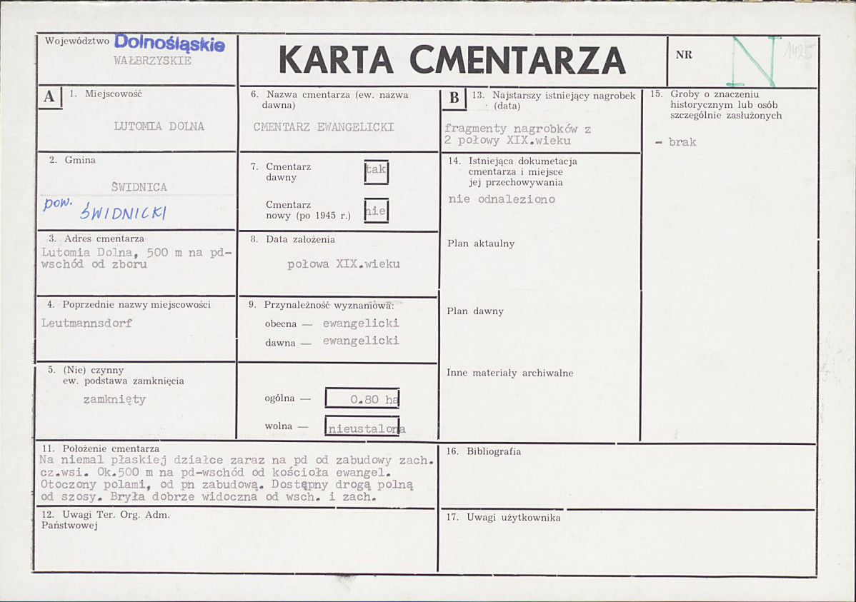 Karta cmentarza, skan nr 1