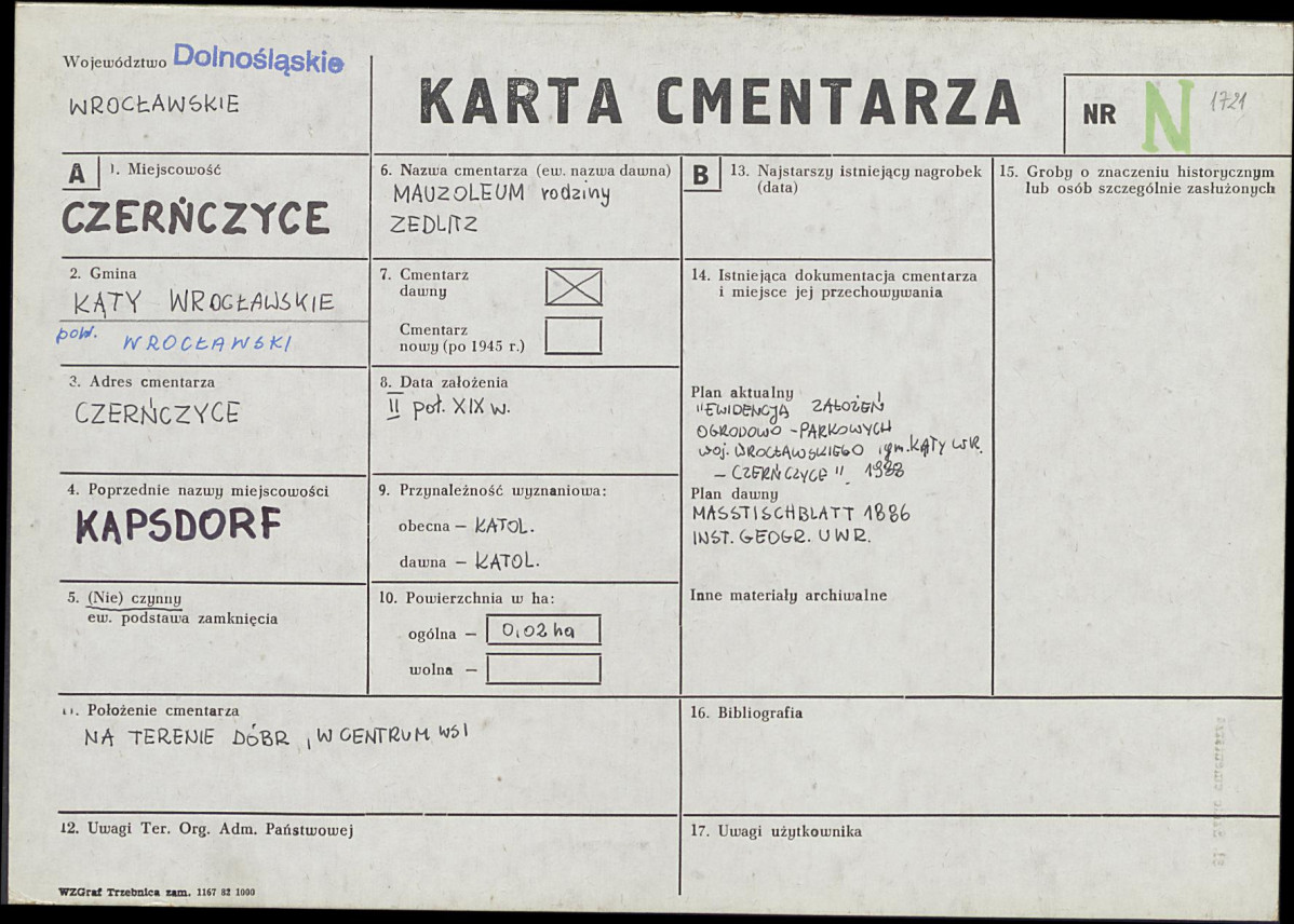 Karta cmentarza, skan nr 1