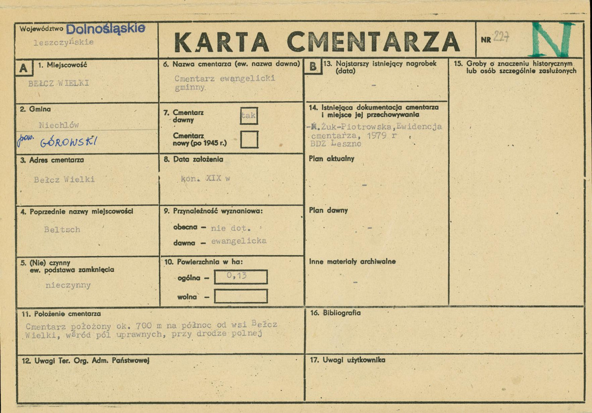 Karta cmentarza, skan nr 1