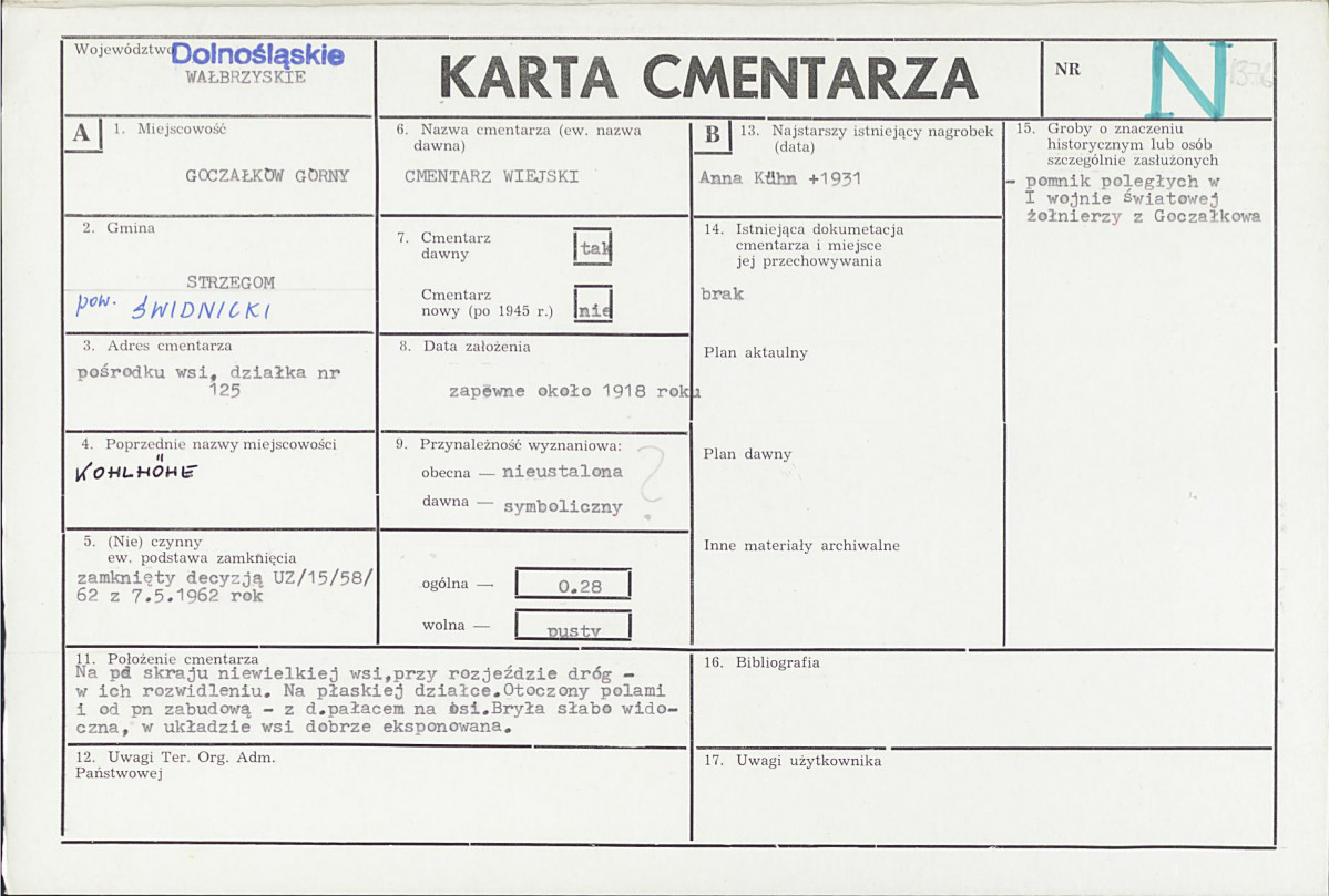 Karta cmentarza, skan nr 1