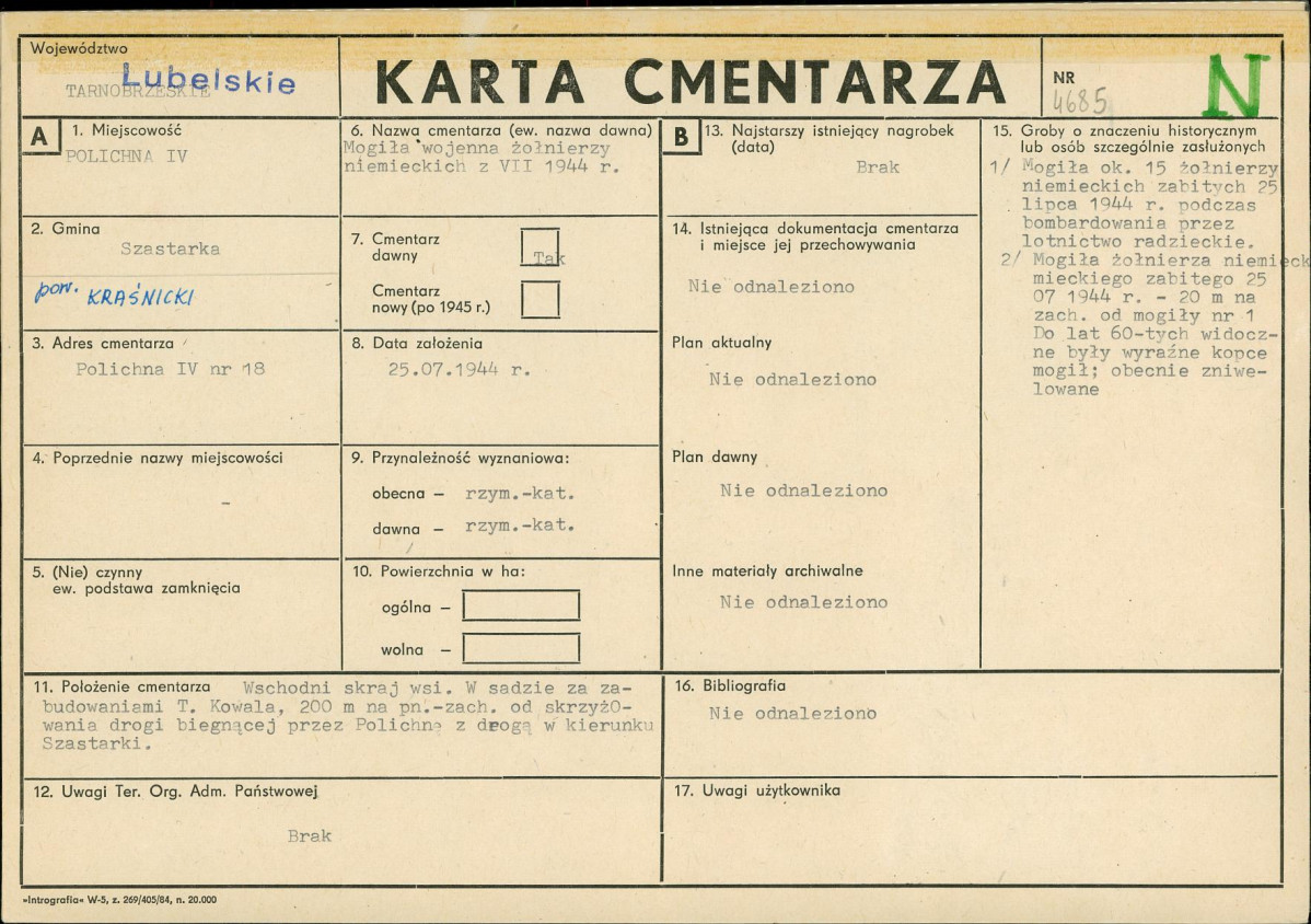 Karta cmentarza, skan nr 1