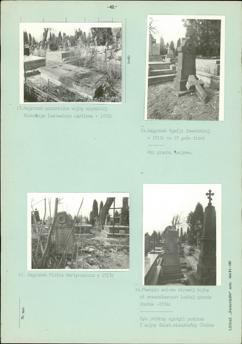 Karta cmentarza, skan nr 19