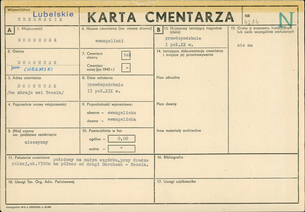 Karta cmentarza, skan nr 1