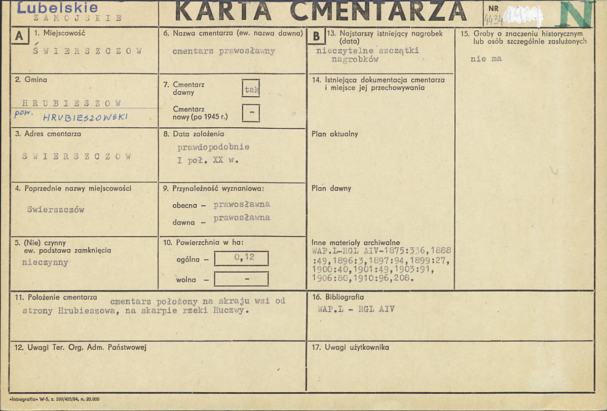 Karta cmentarza, skan nr 1