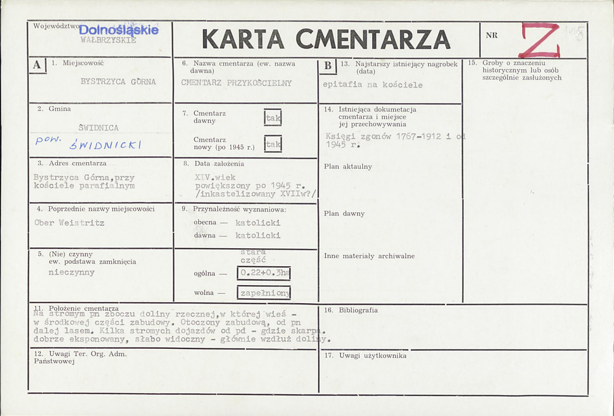 Karta cmentarza, skan nr 1