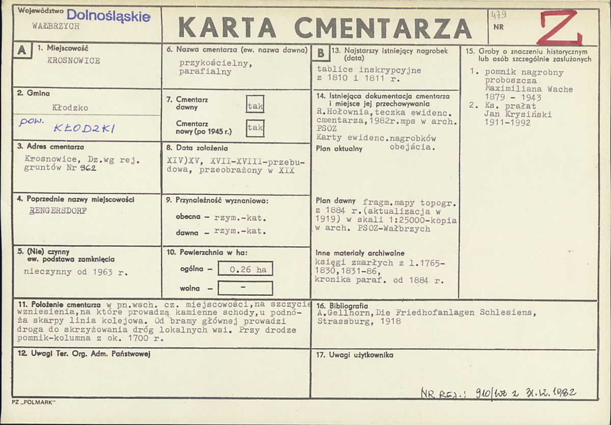 Karta cmentarza, skan nr 1