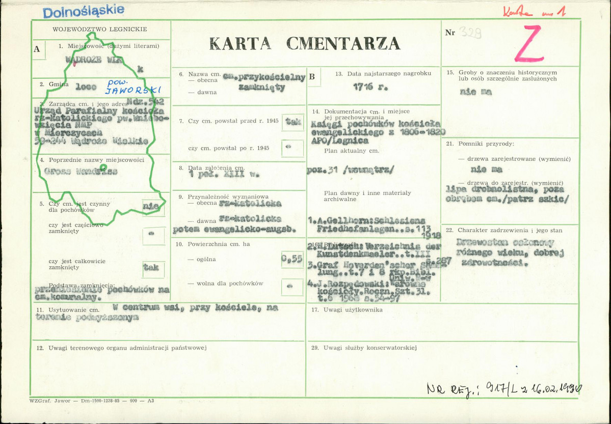 Karta cmentarza, skan nr 1