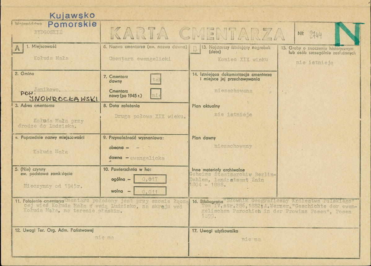 Karta cmentarza, skan nr 1