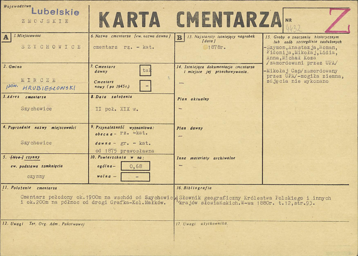 Karta cmentarza, skan nr 1