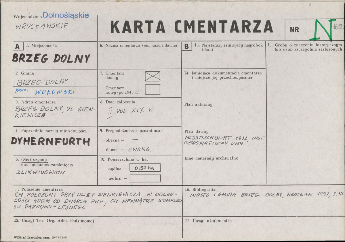 Karta cmentarza, skan nr 1