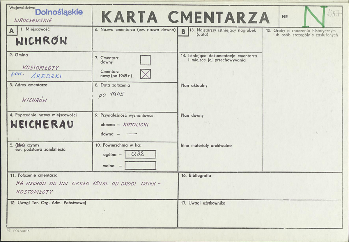 Karta cmentarza, skan nr 1