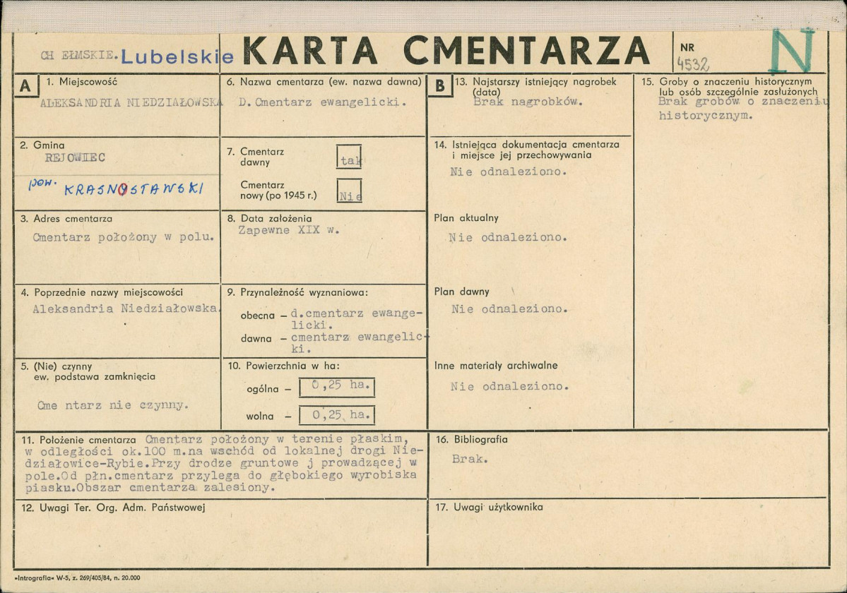 Karta cmentarza, skan nr 1