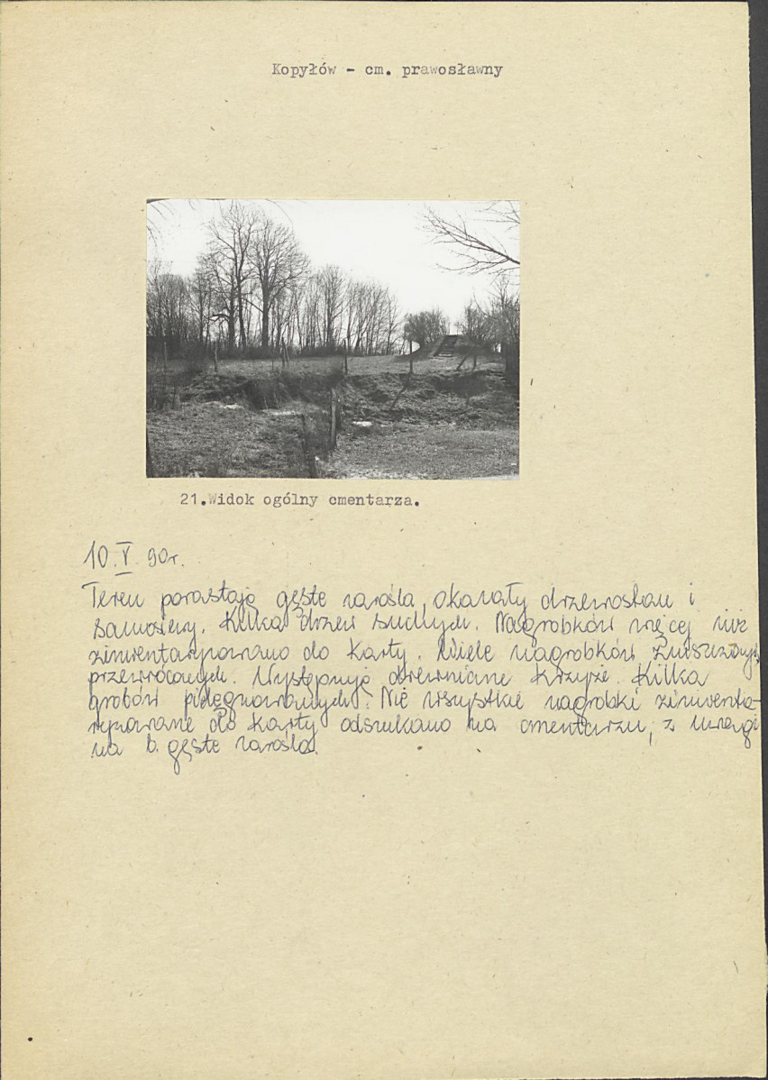 Karta cmentarza, skan nr 9