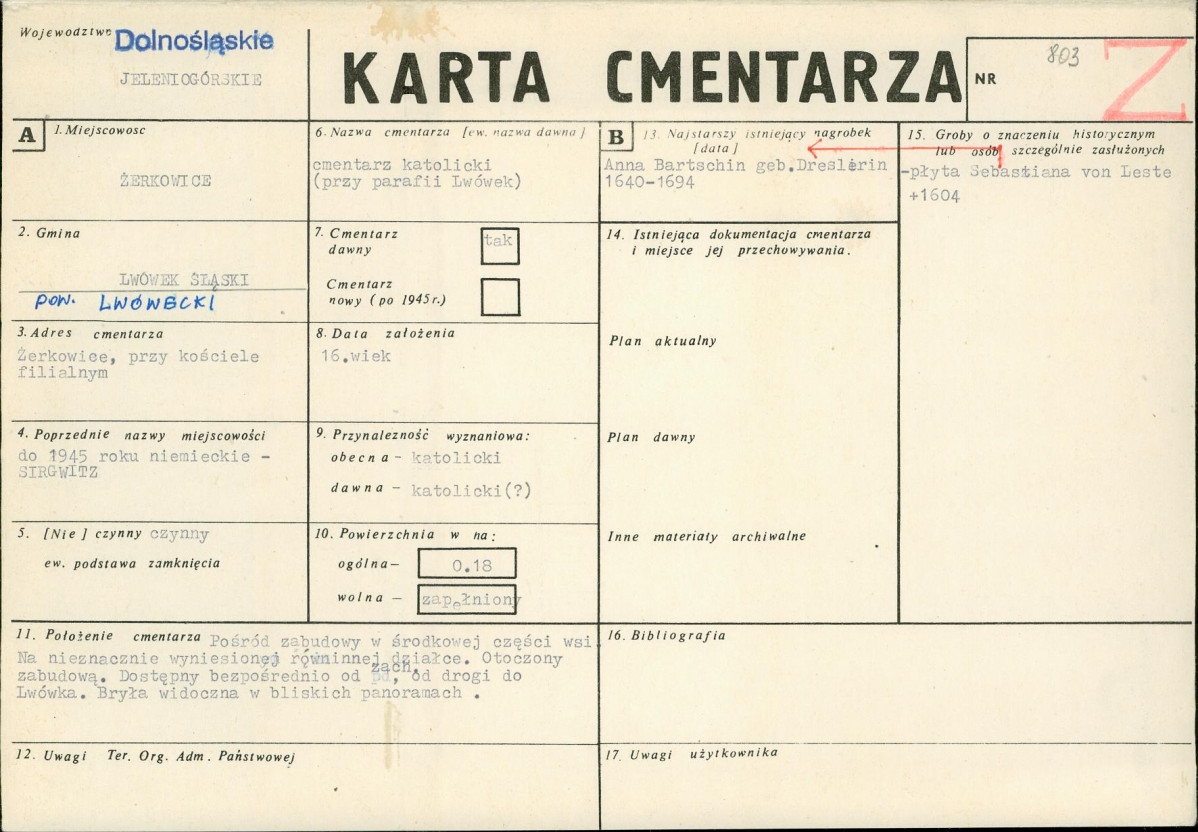 Karta cmentarza, skan nr 1