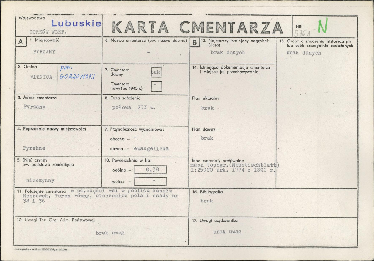 Karta cmentarza, skan nr 1