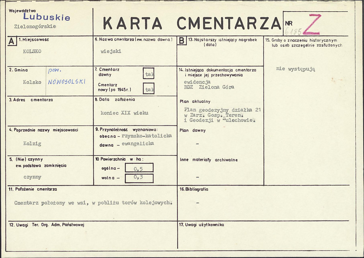 Karta cmentarza, skan nr 1