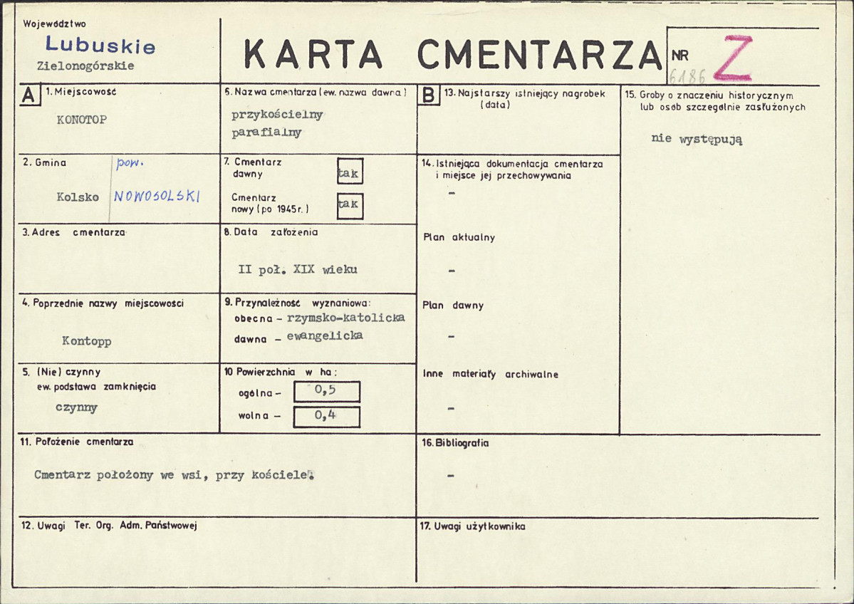 Karta cmentarza, skan nr 1